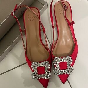 A New Day Women's Red Embellished Heels